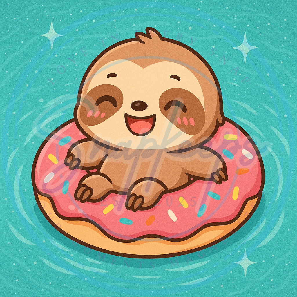 Donut Worry - Happy Sloth (1)