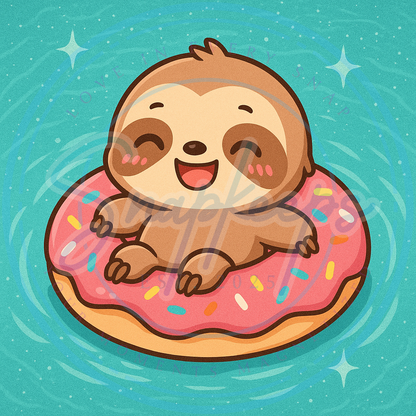 Donut Worry - Happy Sloth (1)