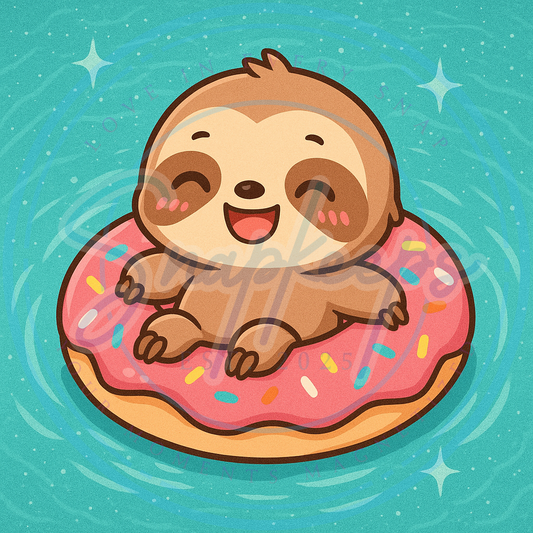 Donut Worry - Happy Sloth (1)